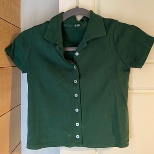 John Galt button up T-shirt